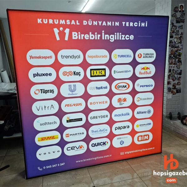Portatif Işıklı Sponsor Box 200x200