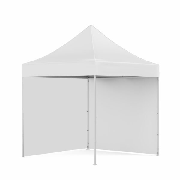 2x2 Baskısız Gazebo Tente (Baskısız Tavan+30'luk Çelik İskelet+2 Adet Baskısız Tam Duvar)