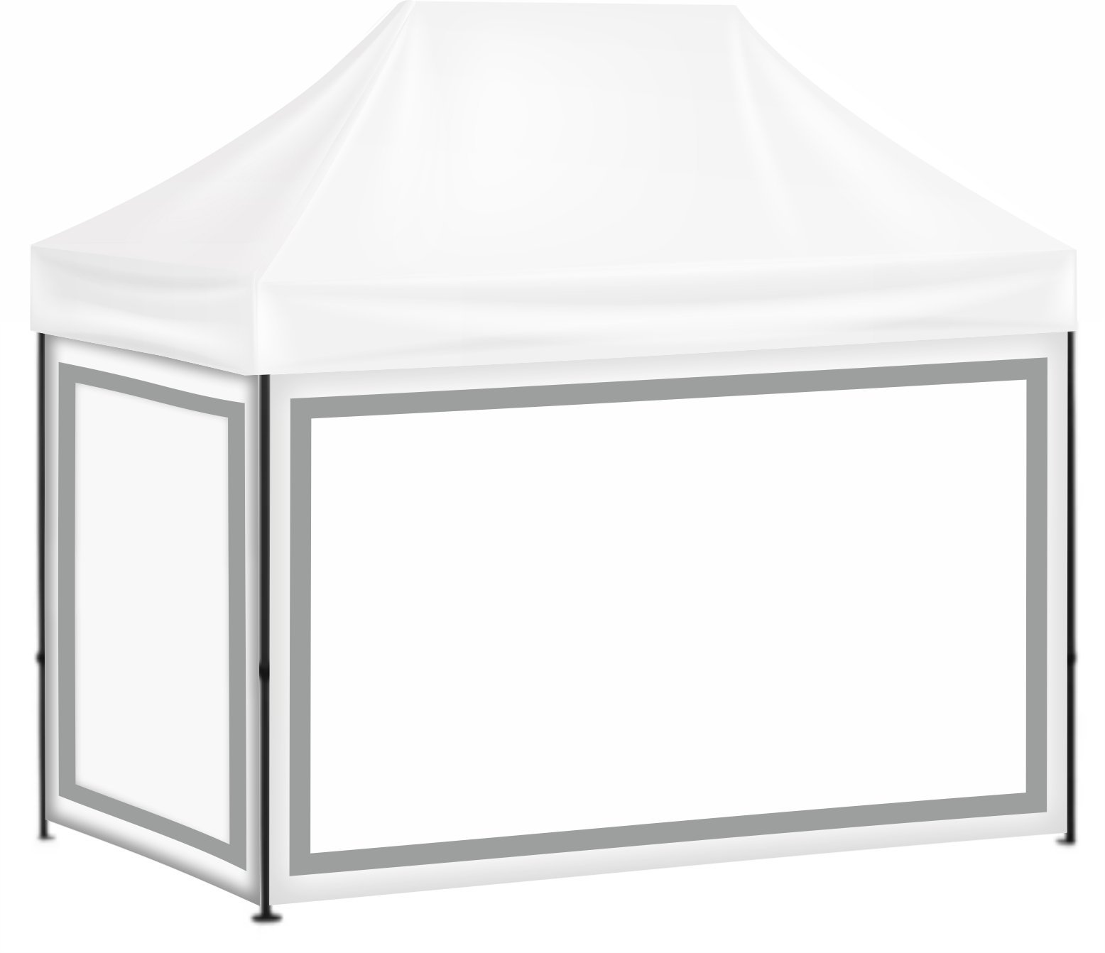 2x3-bnm1.jpgADF.jpg 2x3 Baskısız Gazebo Tente (Baskısız Tavan+30'luk Çelik İskelet+2 Adet Şeffaf Duvar+2 Adet Baskısız Duvar) - Görsel 1