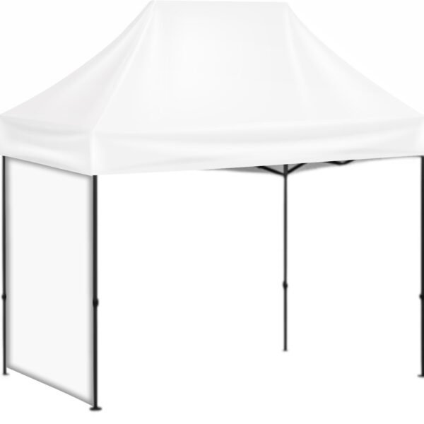 2x3 Baskısız Gazebo Tente (Baskısız Tavan+40'lık Çelik İskelet+1 Adet Baskısız Tam Duvar)