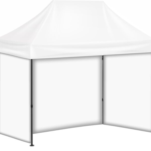 2x3 Baskısız Gazebo Tente (Baskısız Tavan+40'lık Çelik İskelet+3 Adet Baskısız Duvar)