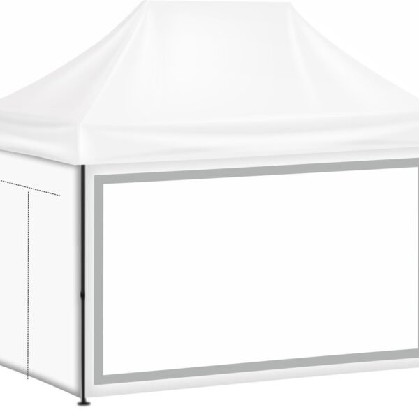 2x3 Baskısız Gazebo Tente (Baskılı Tavan+40'lık Çelik İskelet+1 Adet Baskısız Duvar+2 Adet Şeffaf Duvar+1 Adet Açılır Kapılı Duvar) (Kopya)