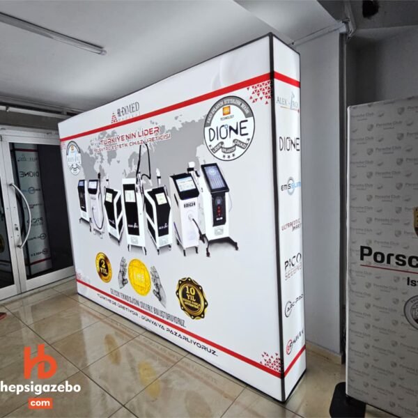 Portatif Işıklı Sponsor Box 305x230