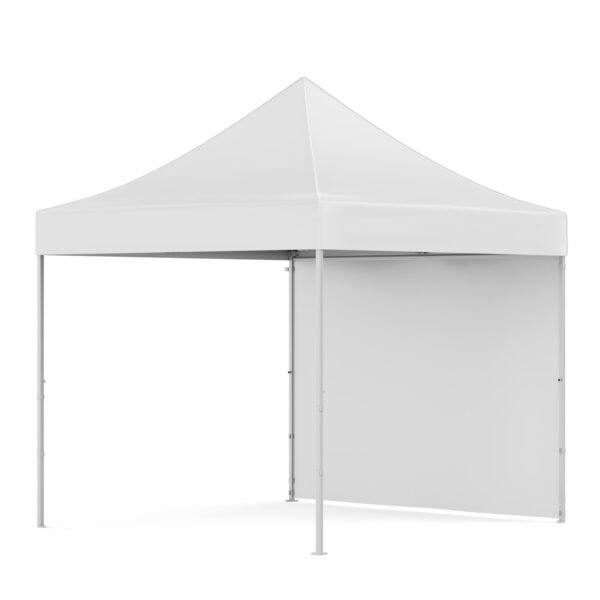 3x3 Baskısız Gazebo Tente (Baskısız Tavan+30'luk Çelik İskelet+1 Adet Baskısız Tam Duvar)