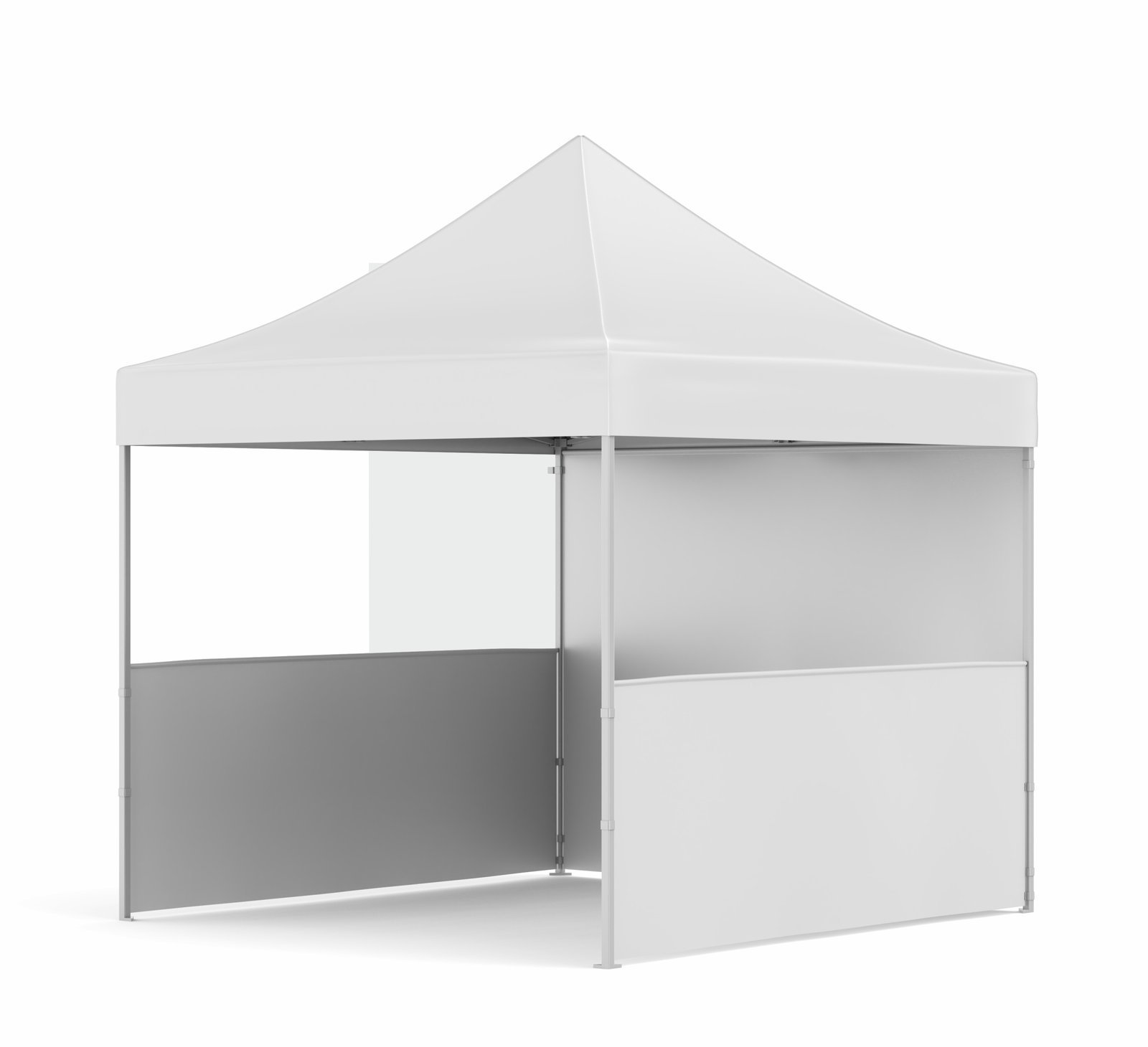 3x3-bnm1.jpgre_.jpg 4x4 Baskısız Gazebo Tente (Baskısız Tavan+40'lık Çelik İskelet+2 Adet Yarım Baskısız+1 Adet Baskısız Tam Duvar) - Görsel 1