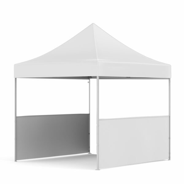 4x4 Baskısız Gazebo Tente (Baskısız Tavan+40'lık Çelik İskelet+2 Adet Baskısız Yarım Duvar)