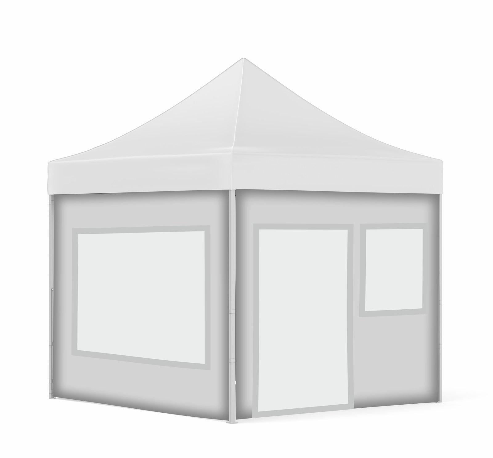 3x3-bnm1.jpgyyyt.jpg 3x3 Baskısız Gazebo Tente (Baskısız Tavan+40'lık Çelik İskelet+2 Adet Şeffaf Pencereli Duvar+1 Kapılı Pencereli Duvar+1 Adet Düz Duvar) - Görsel 1