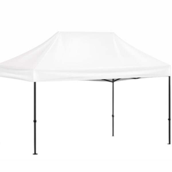 3x45 Baskısız Gazebo Tente (Baskısız Tavan+340'lık Çelik İskelet)
