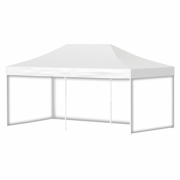 4x8 Baskısız Gazebo Tente (Baskısız Tavan+52'lik Alüminyum İskelet+3 Adet Baskısız Duvar)
