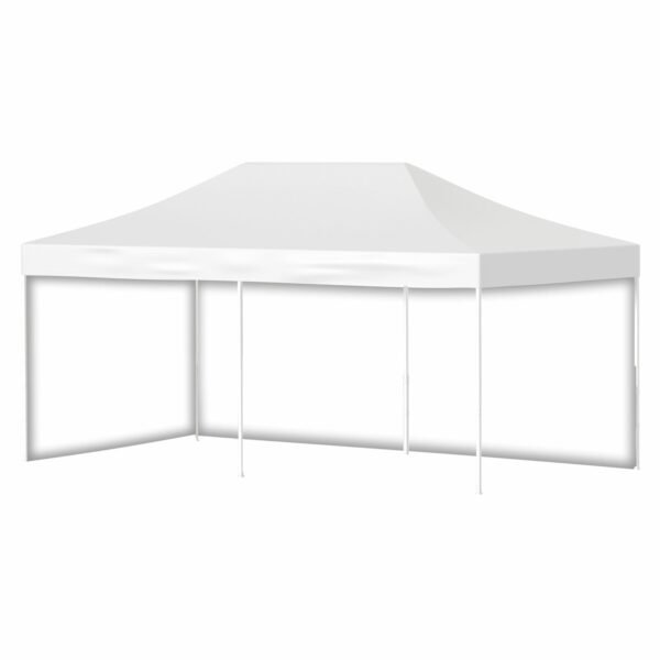 4x8 Baskısız Gazebo Tente (Baskısız Tavan+40'lık Alüminyum İskelet+2 Adet Baskısız Tam Duvar)